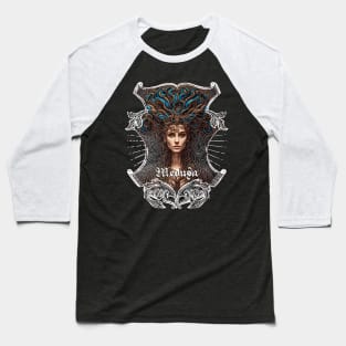 Medusa, the Monstrous Gorgon Baseball T-Shirt